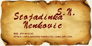 Stojadinka Nenković vizit kartica